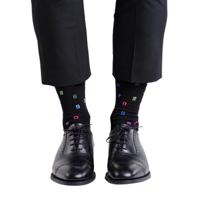 Mens Numbers Bamboo Sock