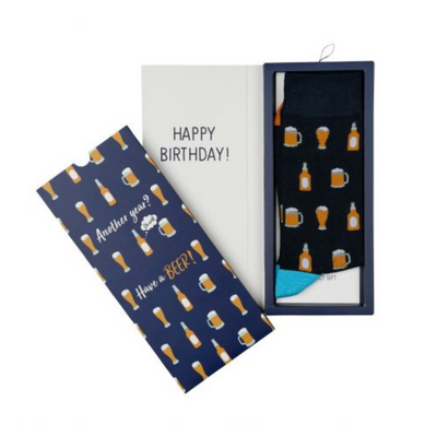 Mens Beer Sock Card