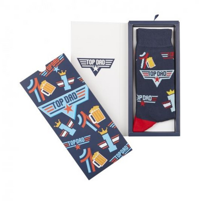 Mens Top Dad Sock with Card