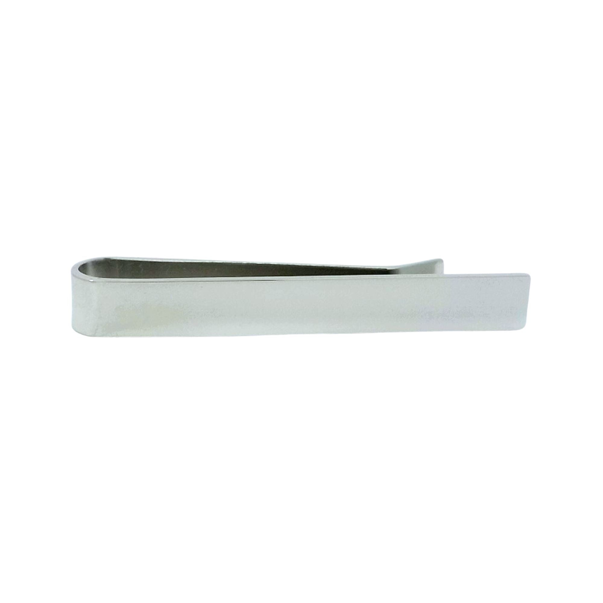 Shiny Silver Tie Bar with straight end 50mm Tie Bars Clinks Australia 