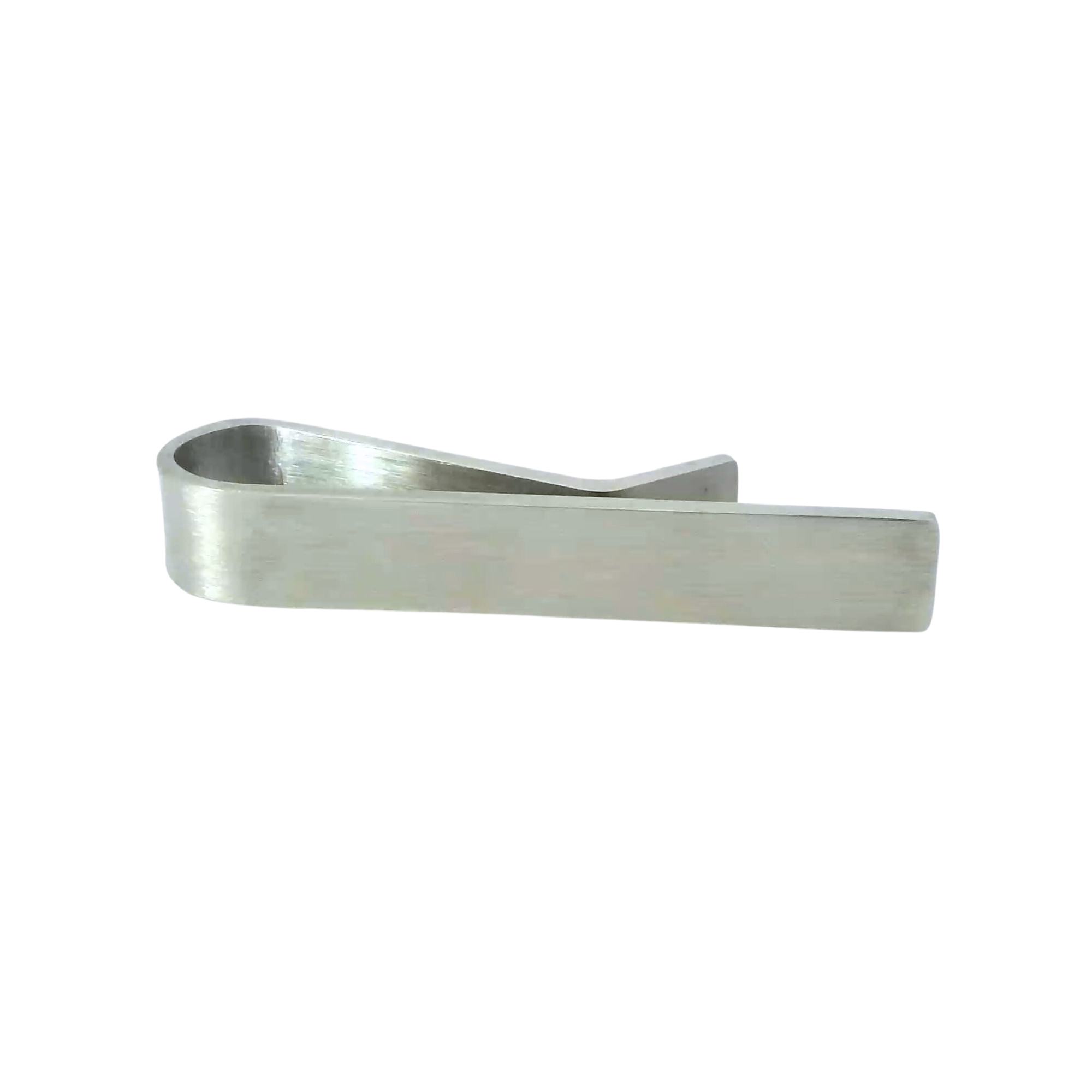 Small Brushed Silver Tie Bar 40mm