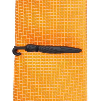 Matte Black Umbrella Tie Clip
