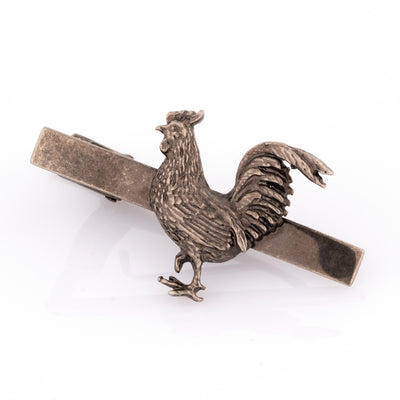 Antique Style Rooster Tie Clip