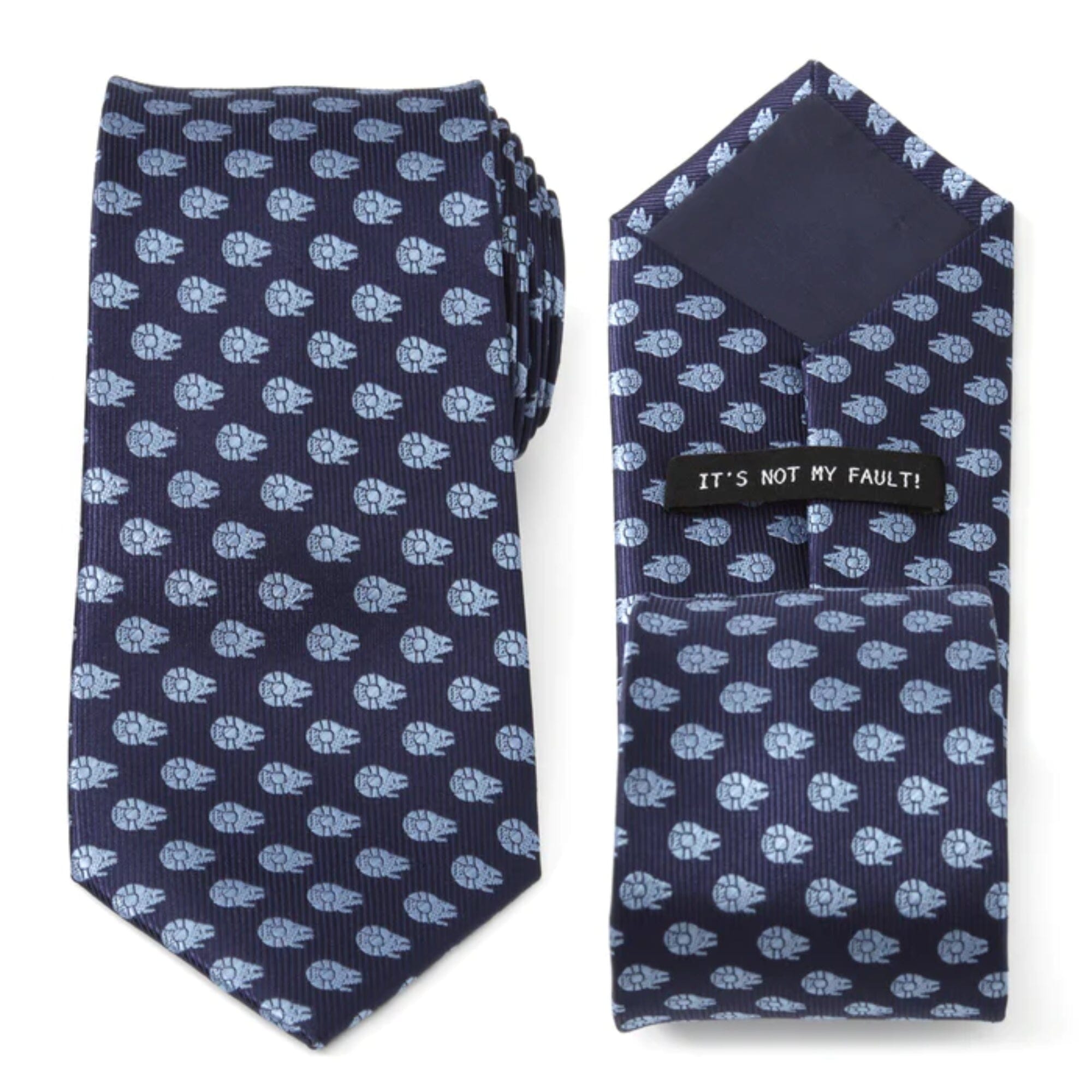 Star Wars Millennium Falcon Blue Tonal Mens Tie Ties Star Wars 
