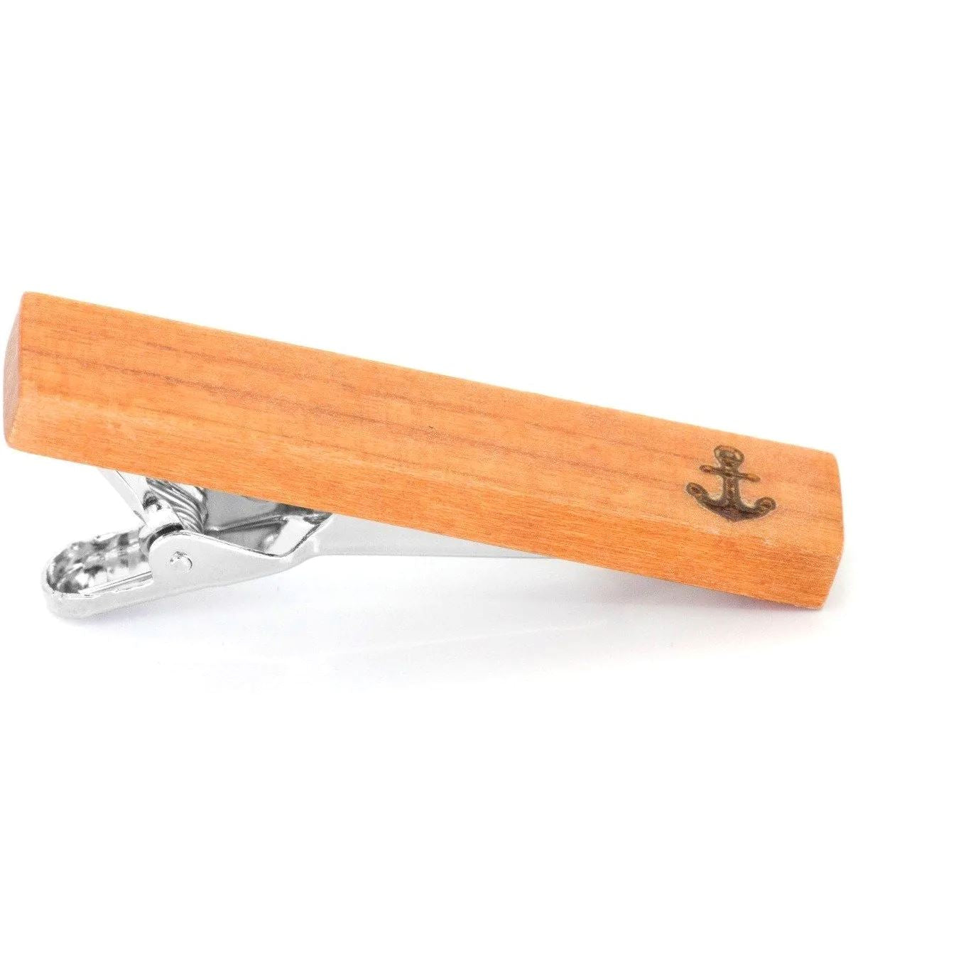 Wood Anchor Stamp Tie Clip Tie Bars Clinks 