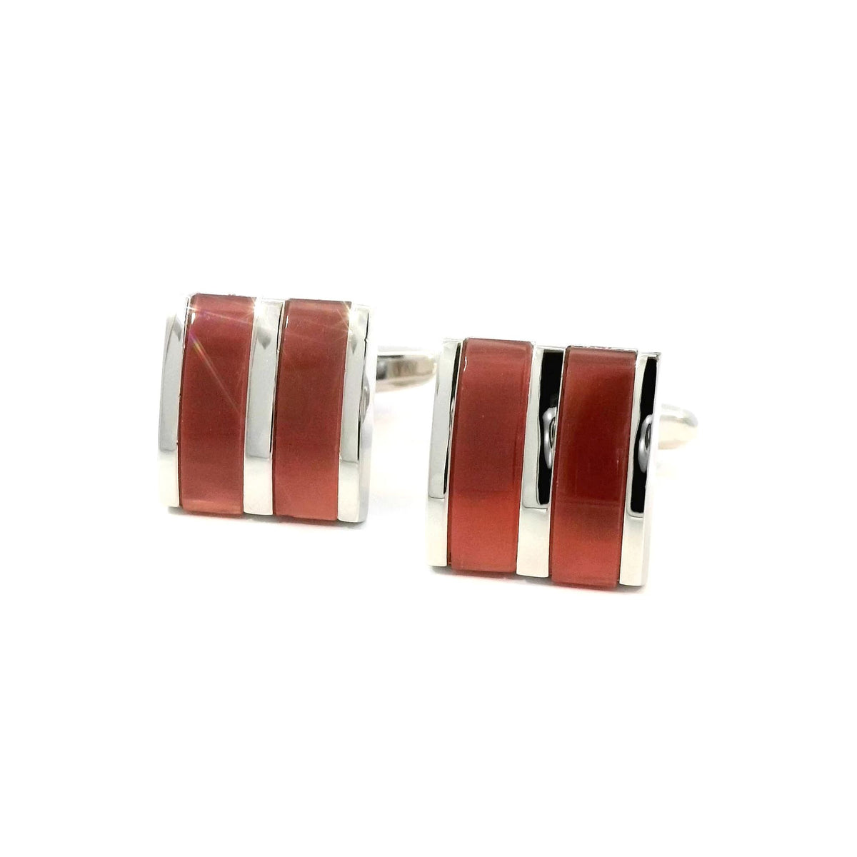 Amber Coloured Inserts Cufflinks | Amber Cufflinks | Cuffed Australia