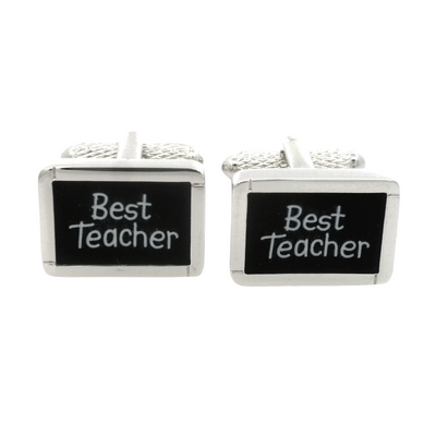 Best Teacher Chalkboard Cufflinks