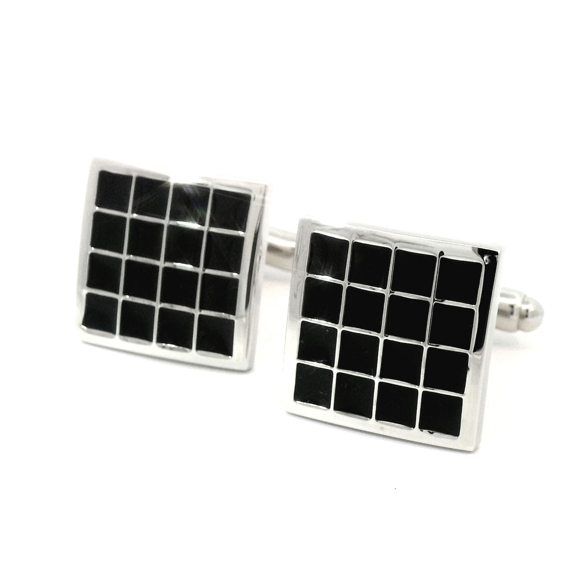 Black Squares Cufflinks Classic & Modern Cufflinks Clinks Australia 