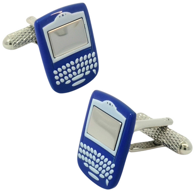 Blackberry-style Cufflinks Blue