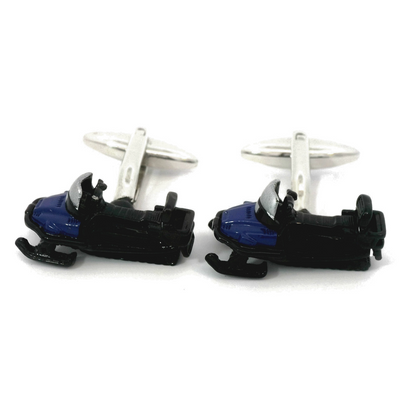 Coloured Snowmobile Cufflinks