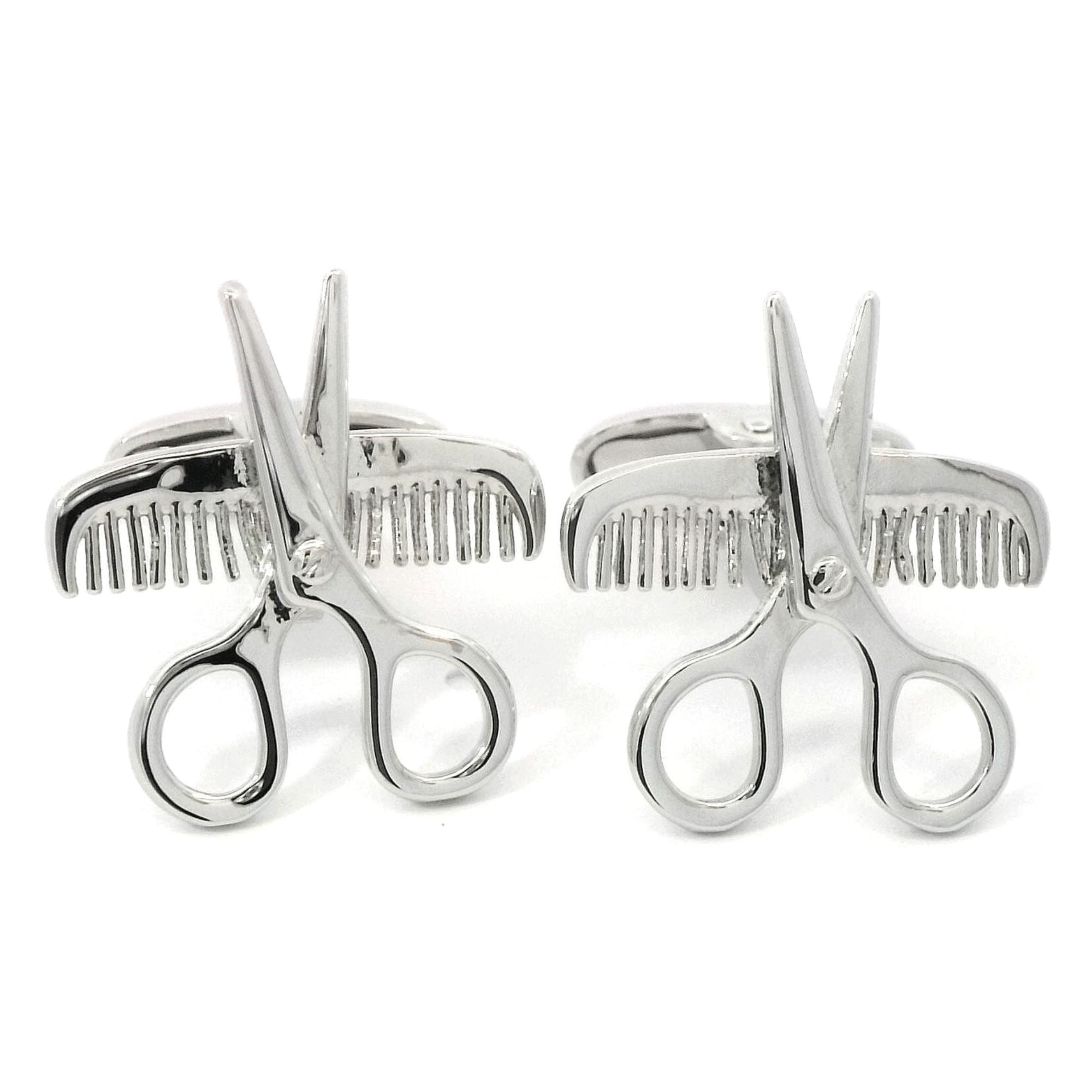 Comb Scissors Cufflinks Novelty Cufflinks Clinks Australia 