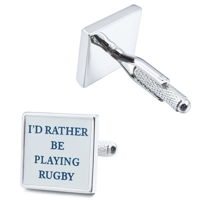 I'd rather be Playing Rugby Cufflinks