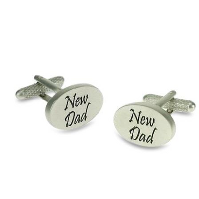 New Dad Script Cufflinks