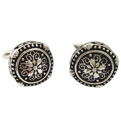 Otranto Cufflinks: Round Gothic style