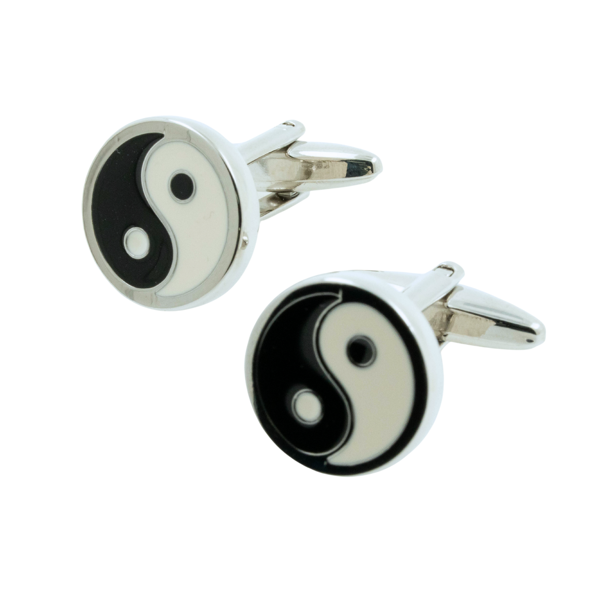 Yin and Yang Enamel Cufflinks