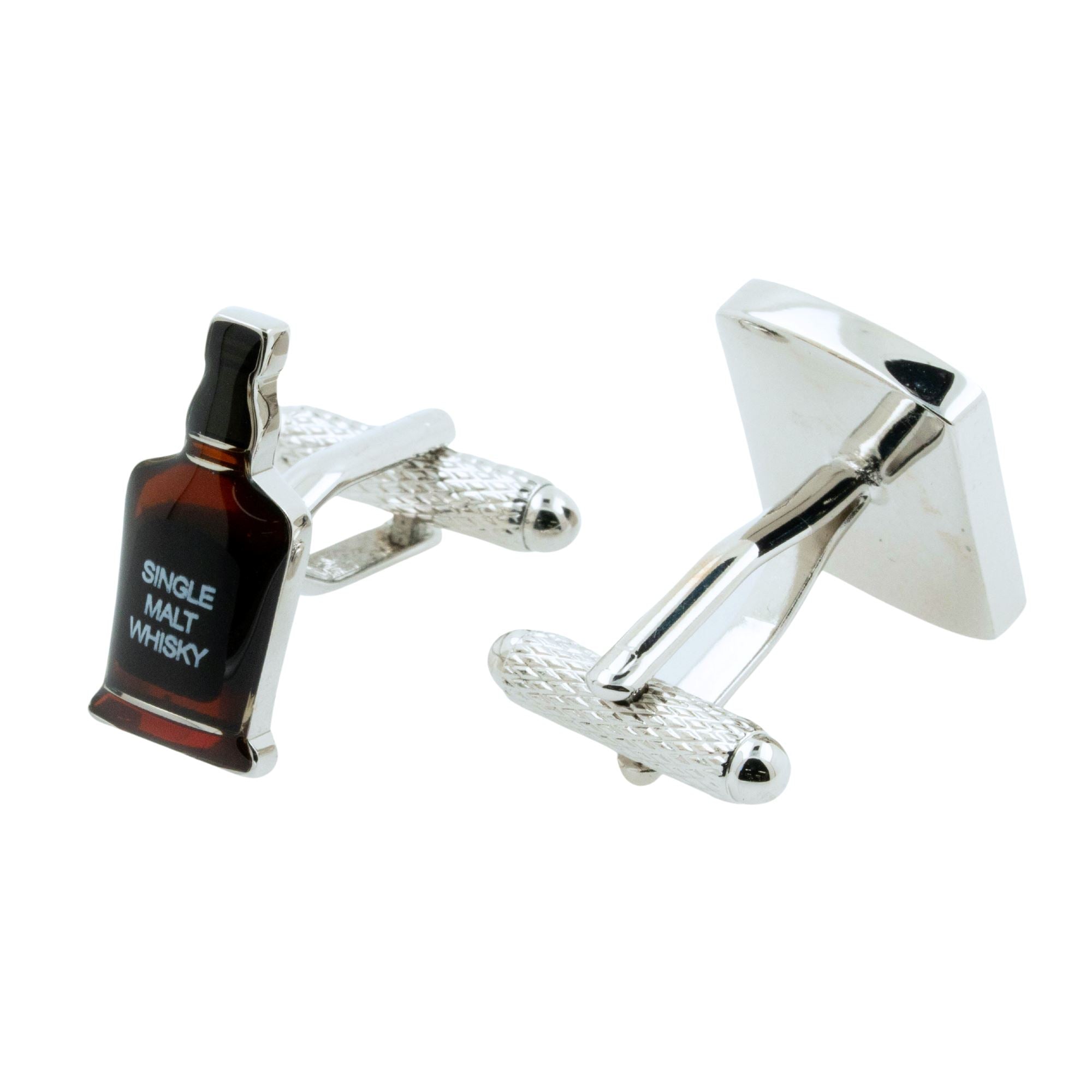 Whisky Tumbler & Whisky Bottle Cufflinks Novelty Cufflinks Clinks Australia 