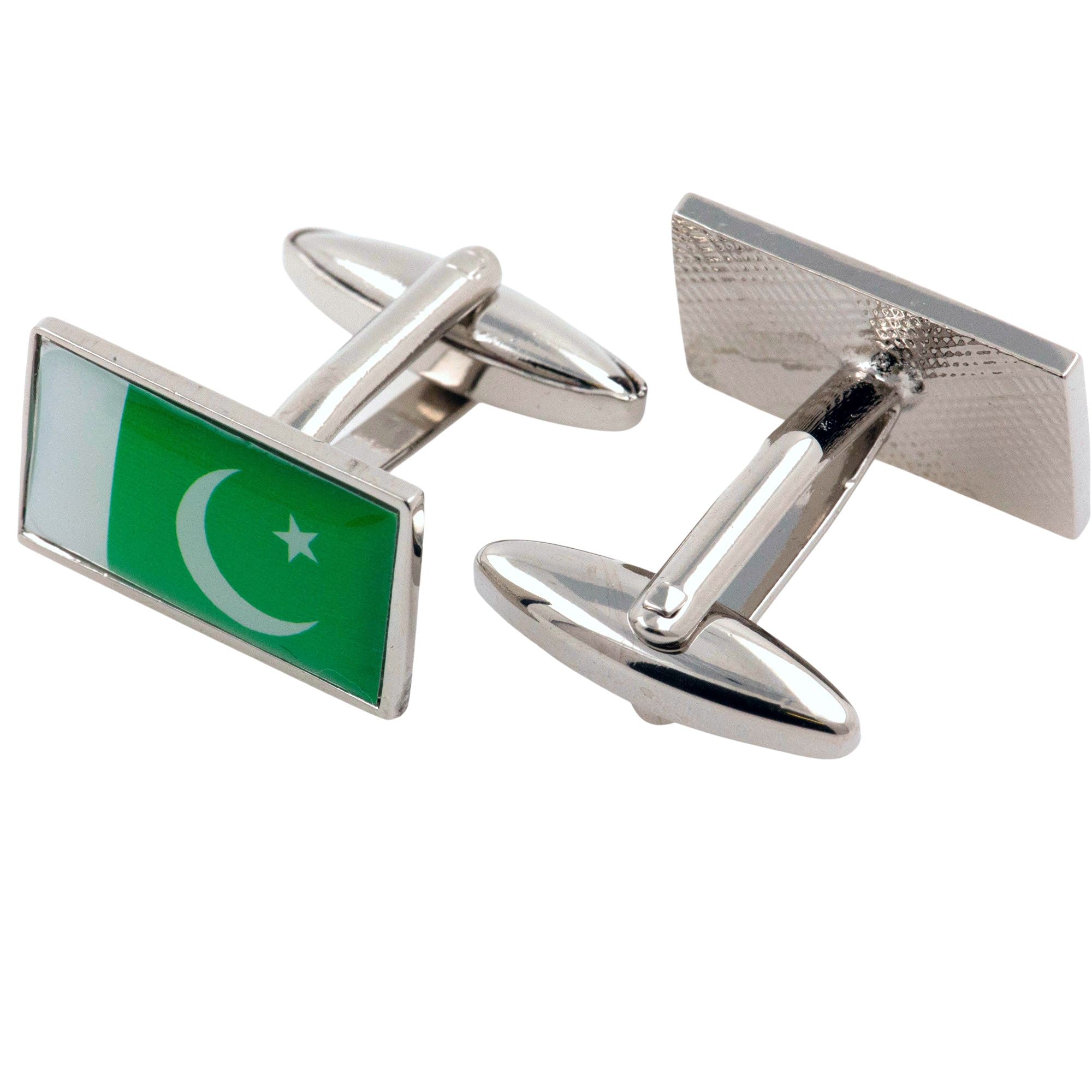 Flag of Pakistan Cufflinks Novelty Cufflinks Clinks 