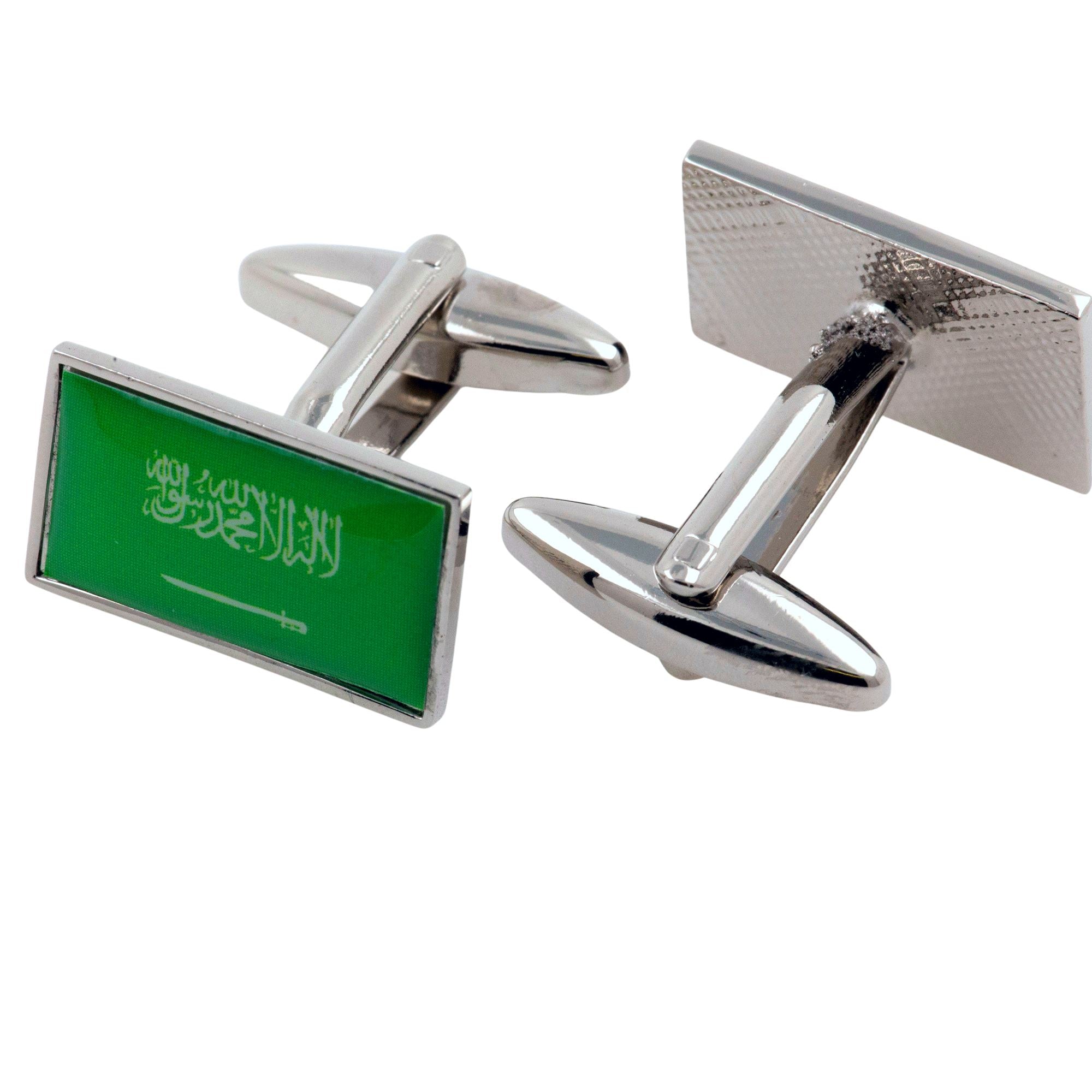 Flag of Saudia Arabia Cufflinks Novelty Cufflinks Clinks 
