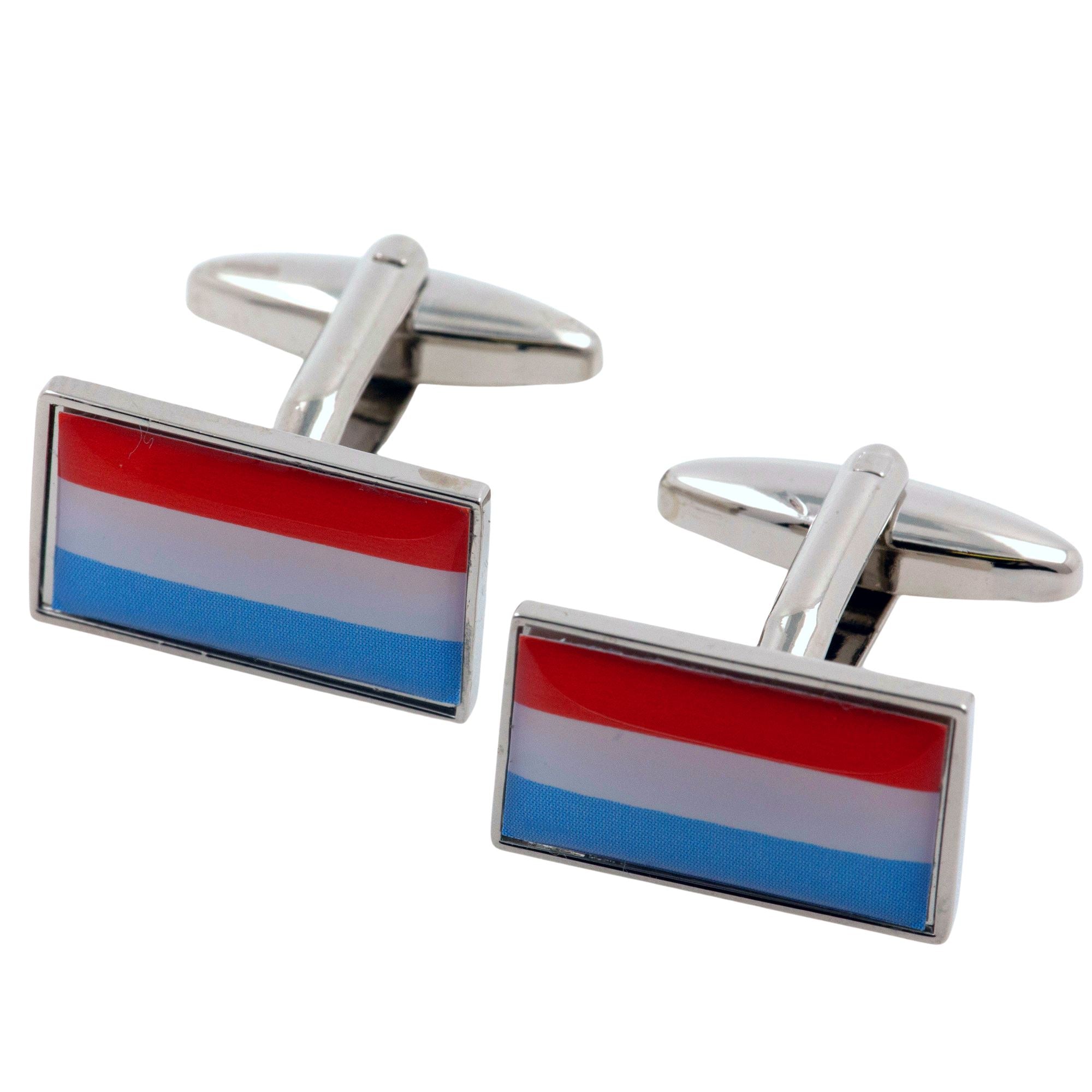 Flag of Luxembourg Cufflinks Novelty Cufflinks Clinks 