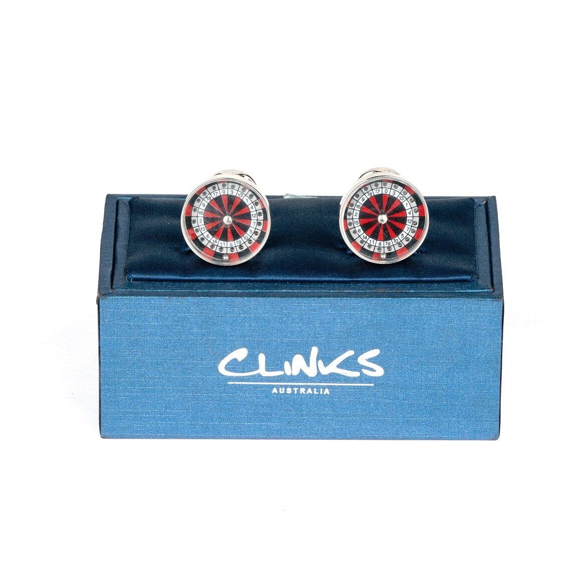 Roulette Wheel & Ball Cufflinks Novelty Cufflinks Clinks Australia 