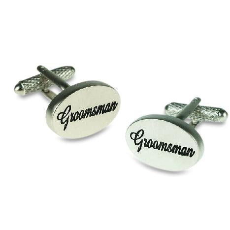 Groomsman Script Wedding Cufflinks, Wedding Cufflinks, ZBC1910, Mens Cufflinks, Cuffed, Clinks, Clinks Australia