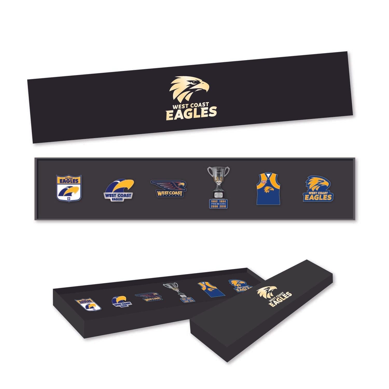 West Coast Eagles AFL Pin Set Lapel Pin Clinks 