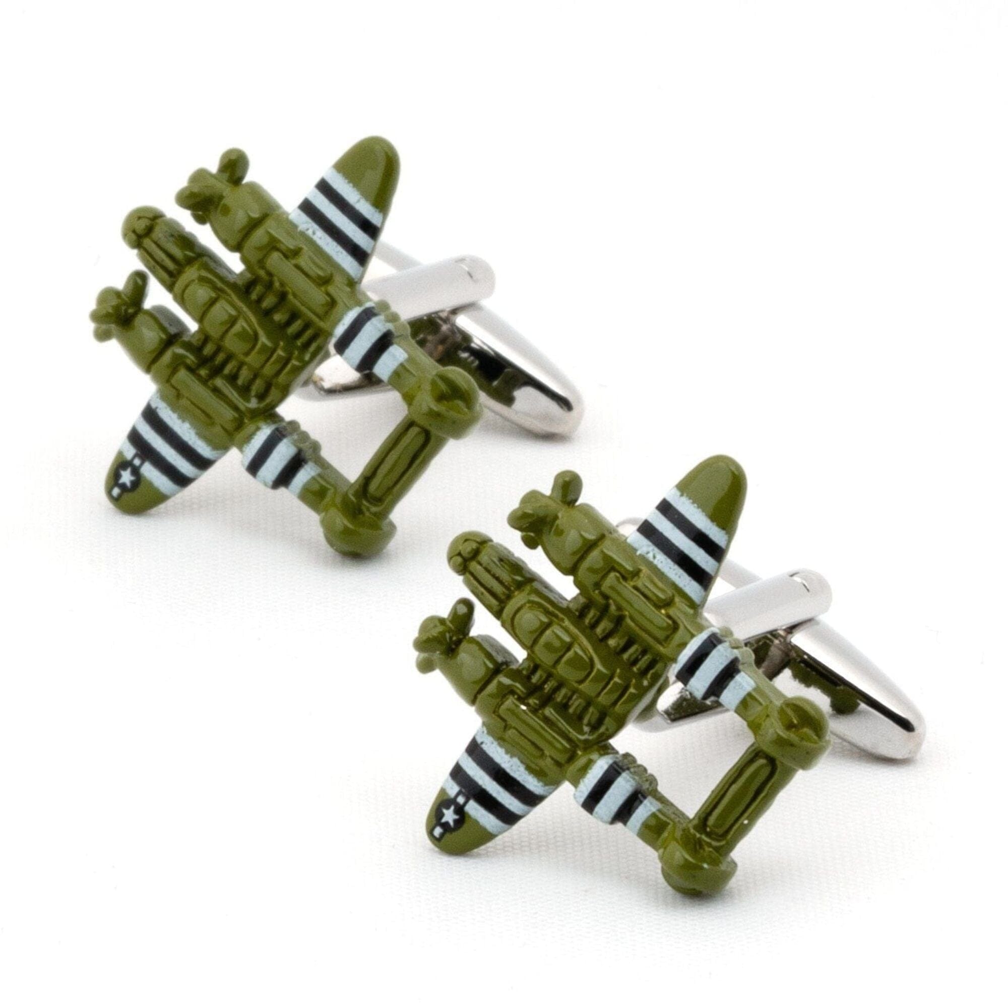 Green Fighter Jet Cufflinks Novelty Cufflinks Clinks Australia 