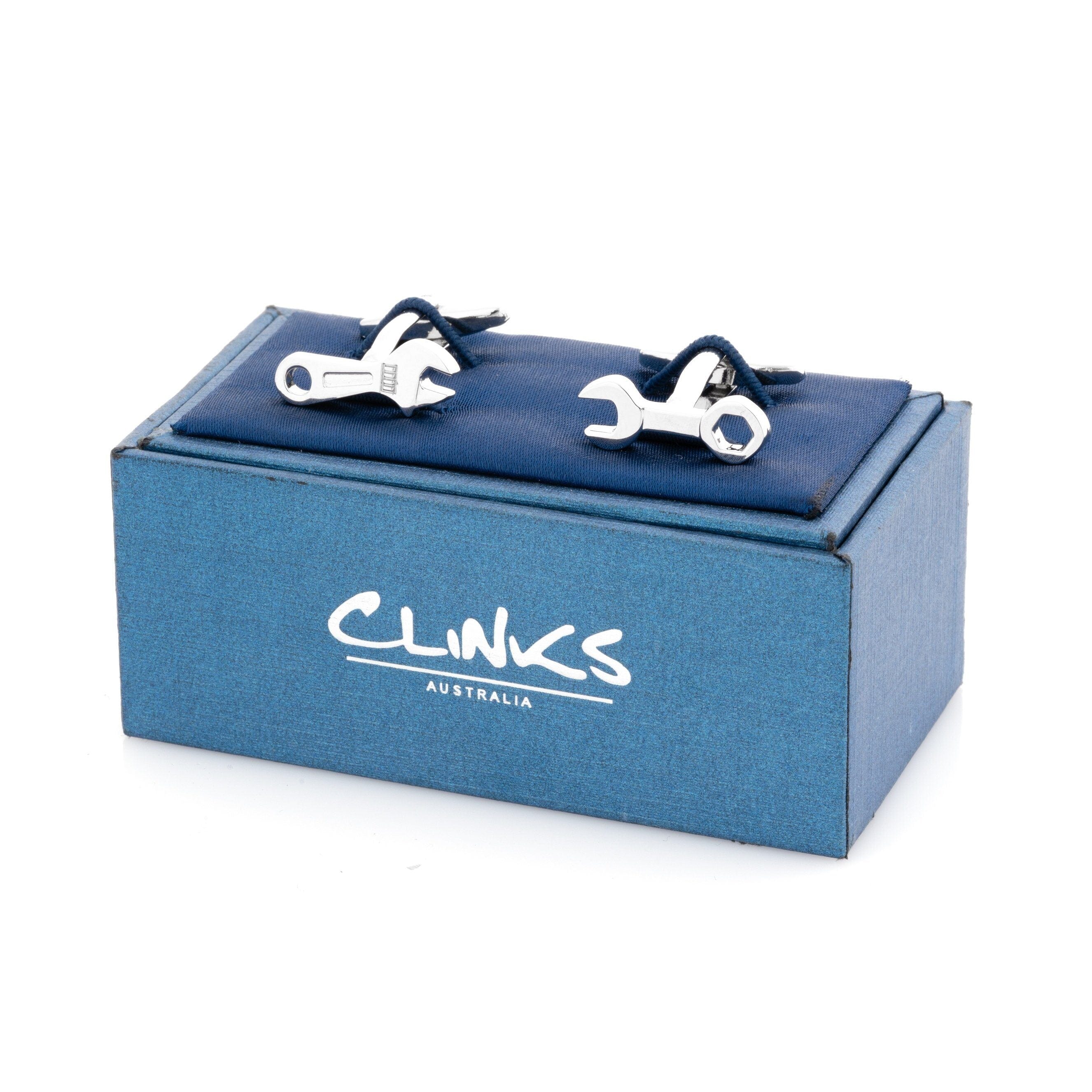 Spanner / Wrench Cufflinks Novelty Cufflinks Clinks Australia 
