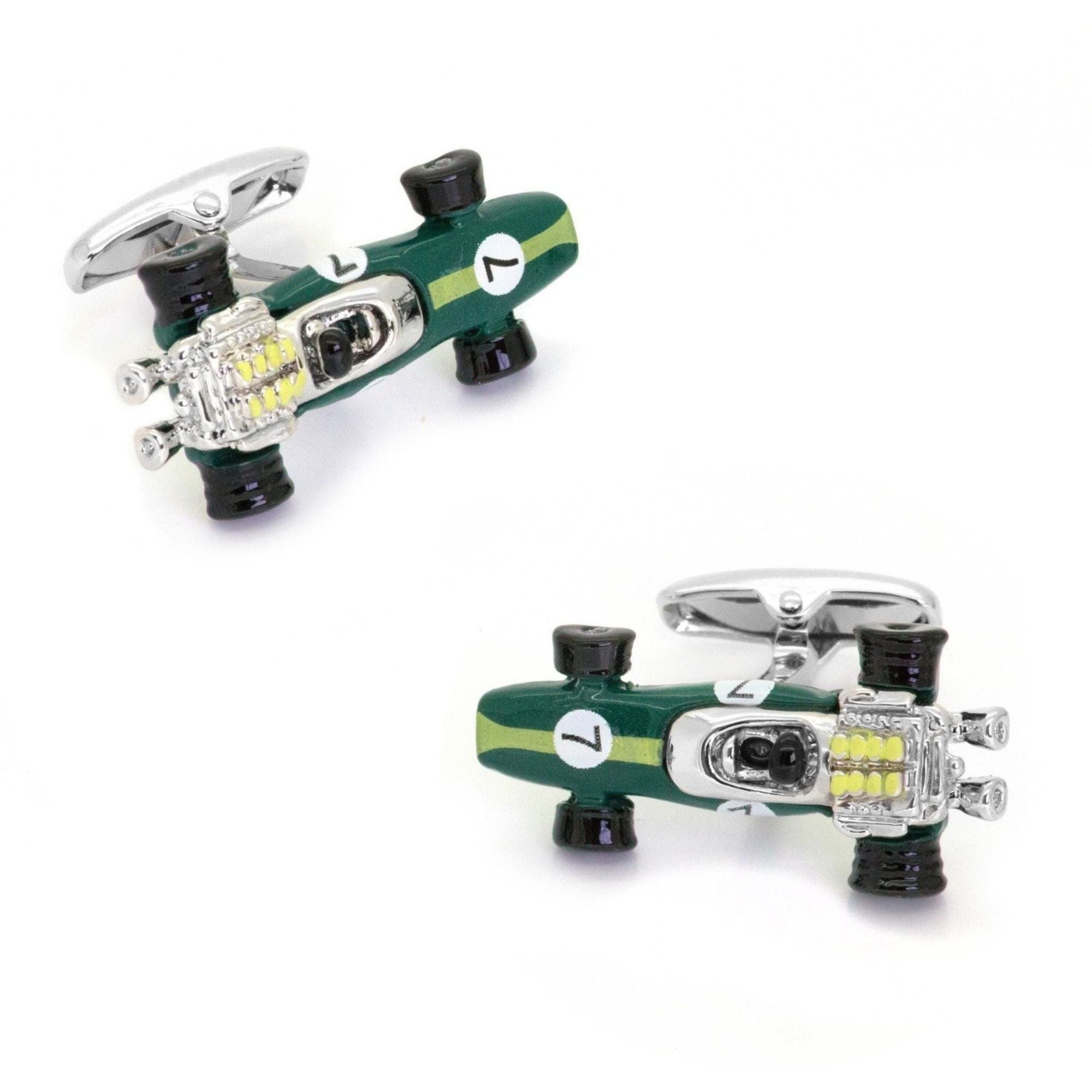 Green Lotus Racing Car Cufflinks Type 49 1967