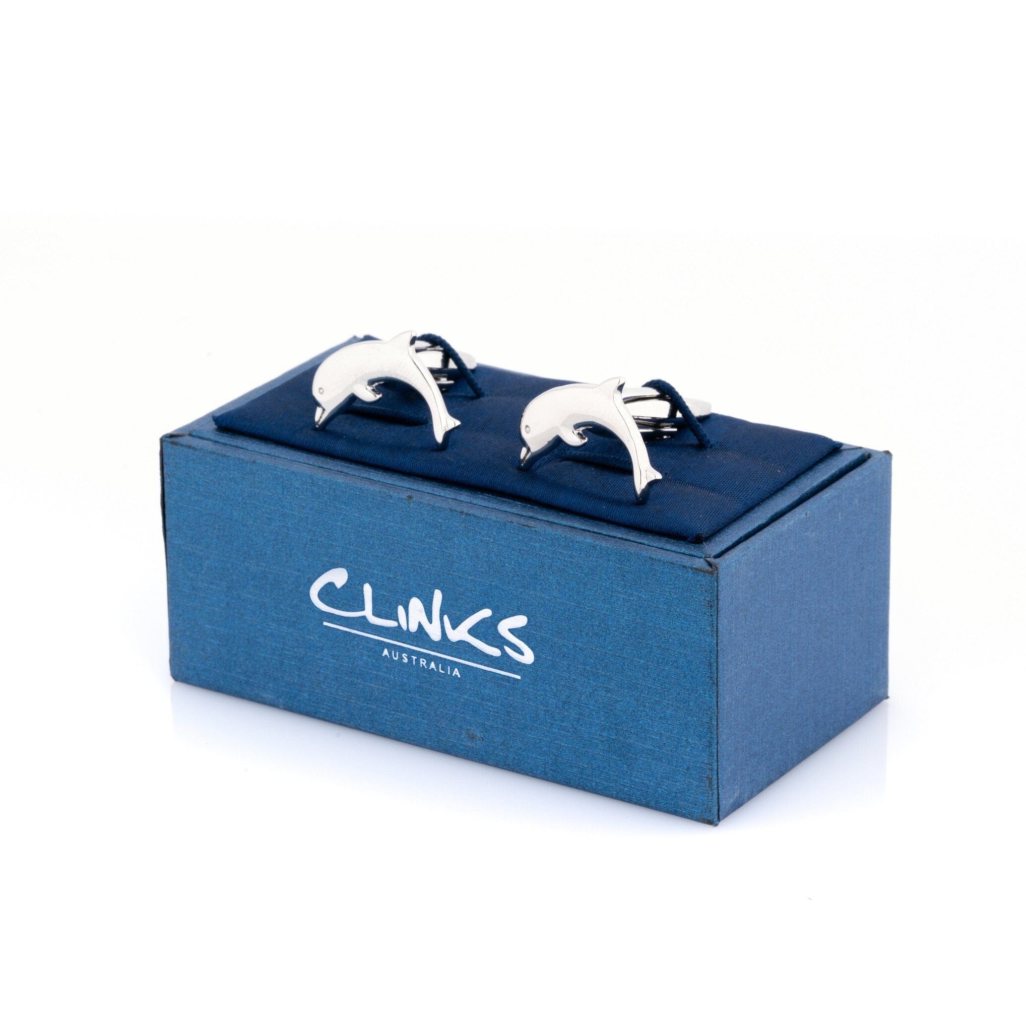 Silver Dolphin Cufflinks Novelty Cufflinks Clinks Australia 