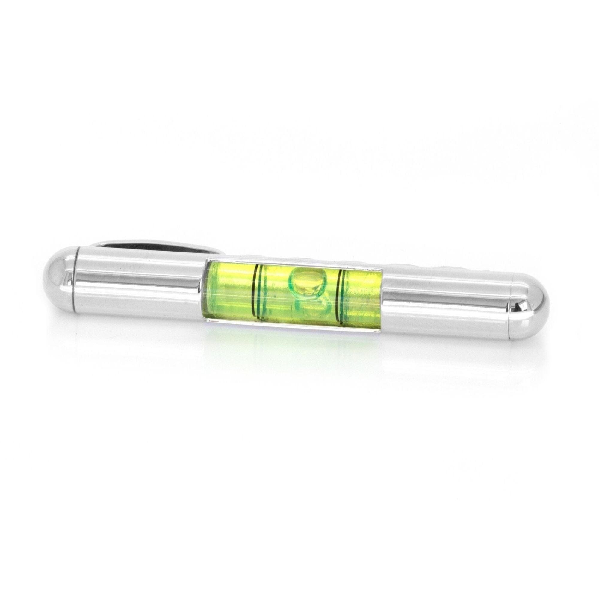 Green Spirit Level Tie Bar Tie Clips Clinks Green Spirit Level Tie Bar 