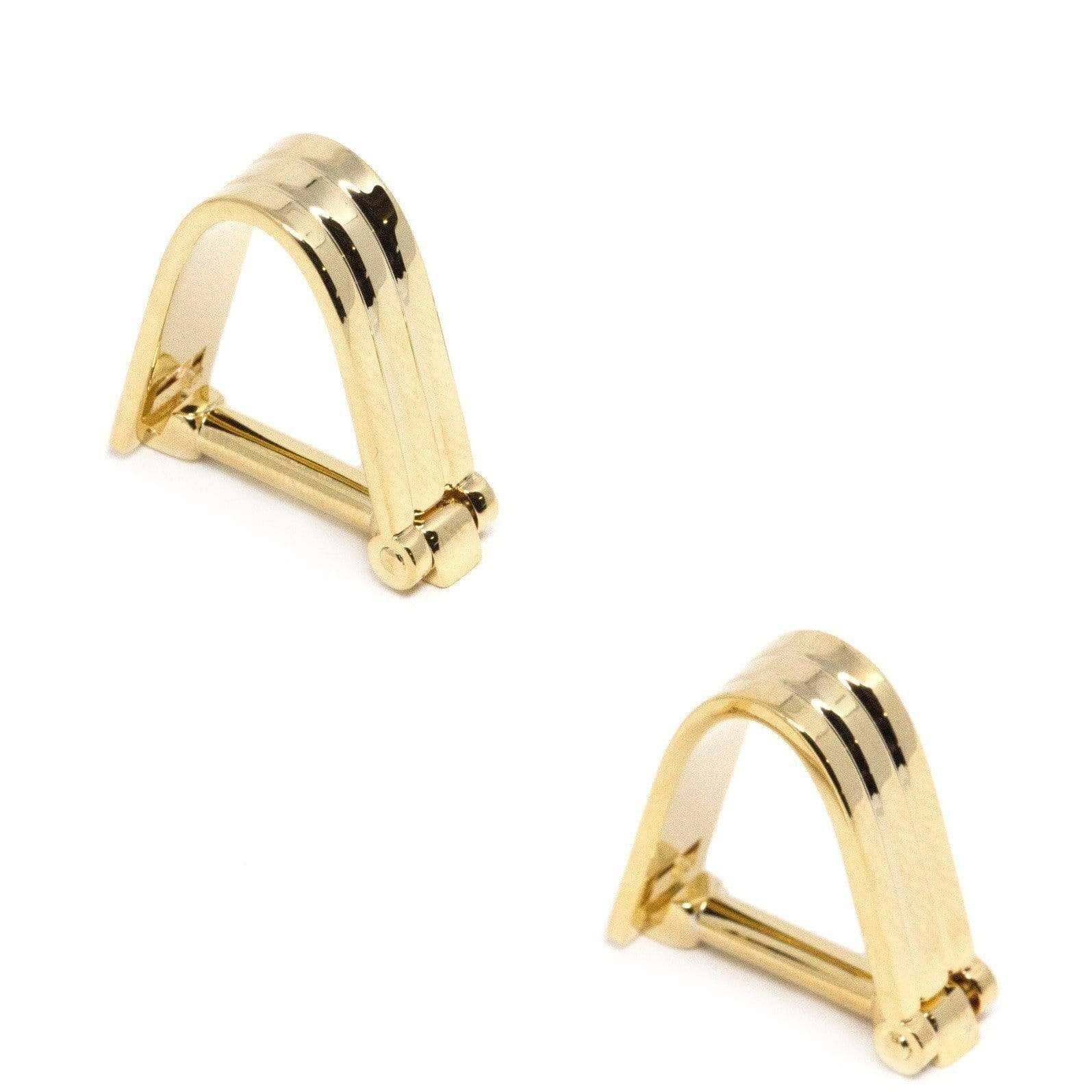 Wrap Around Gold Groove Cufflinks Classic & Modern Cufflinks Clinks Australia Wrap Around Gold Groove Cufflinks 