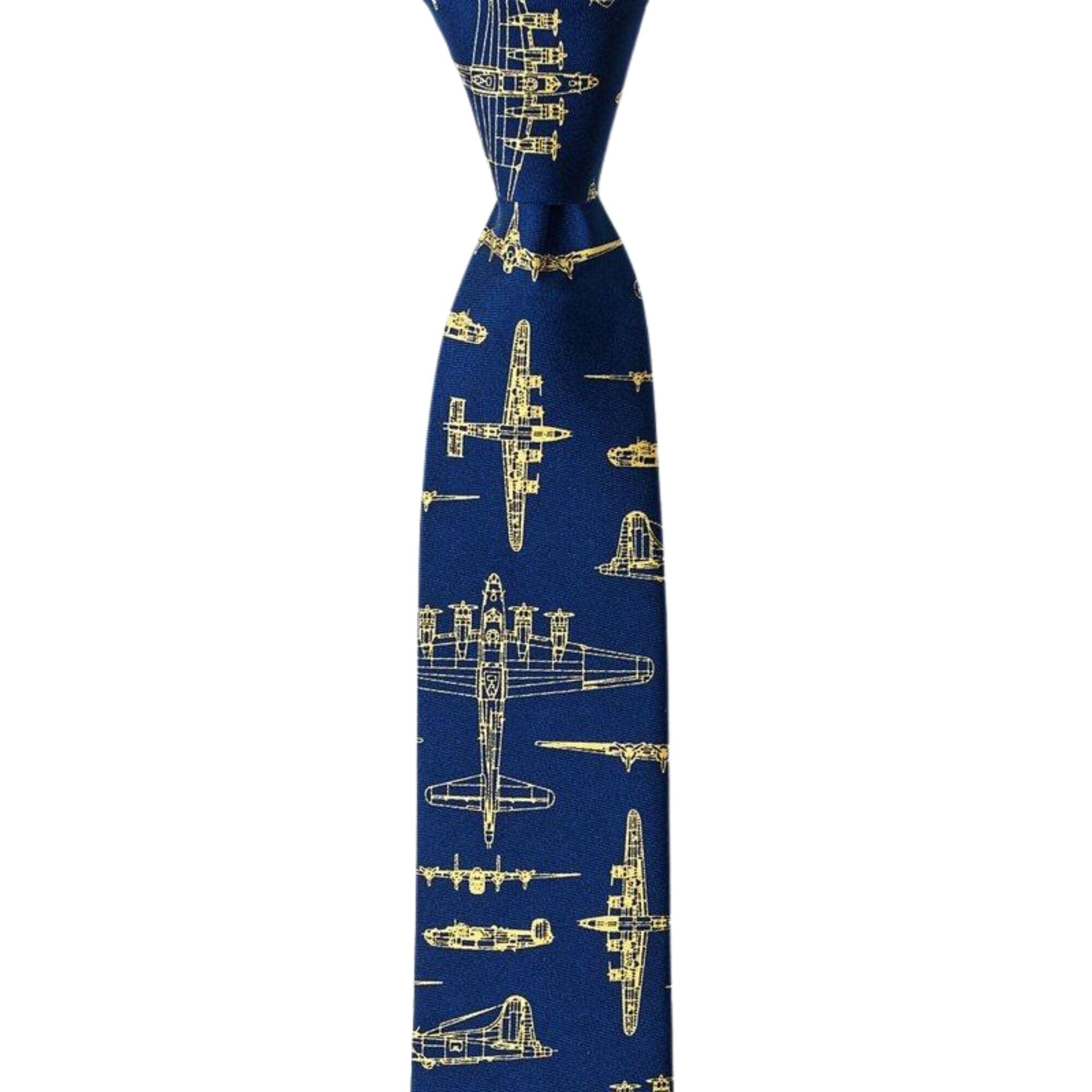Flying Fortress Skinny Tie Ties Alynn 