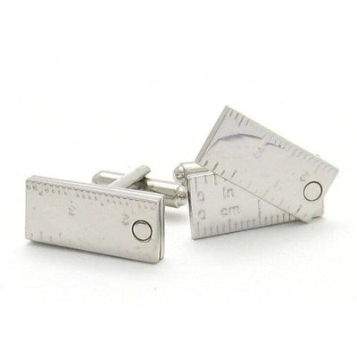 Flip Out Rulers Silver Cufflinks