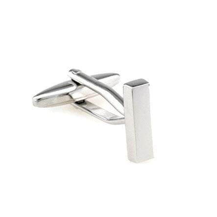 Silver Cut Out Initial Letter Cufflinks Classic & Modern Cufflinks Clinks Australia 