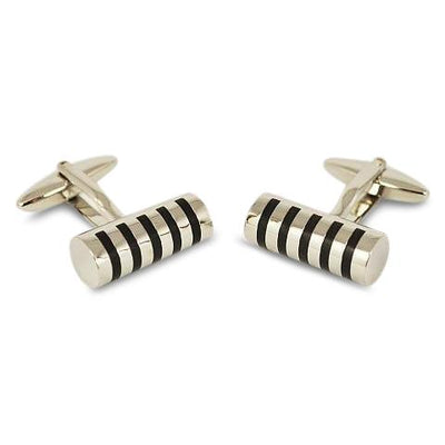 Smokey Grey Stripes Cufflinks