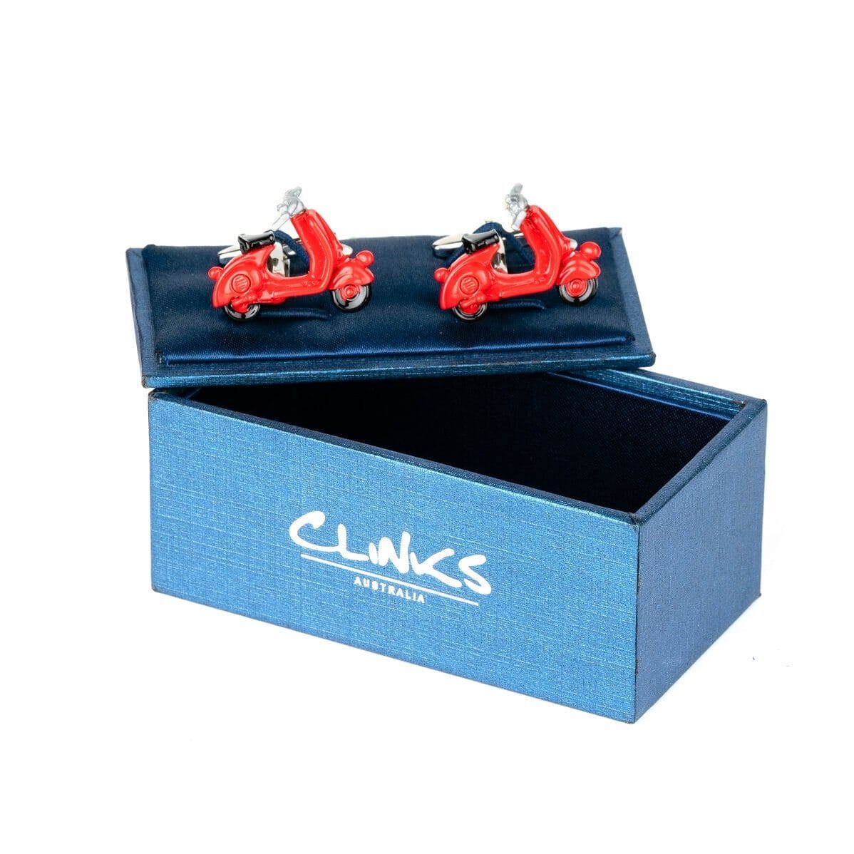 Red 3D Vespa Scooter Cufflinks Novelty Cufflinks Clinks Australia 