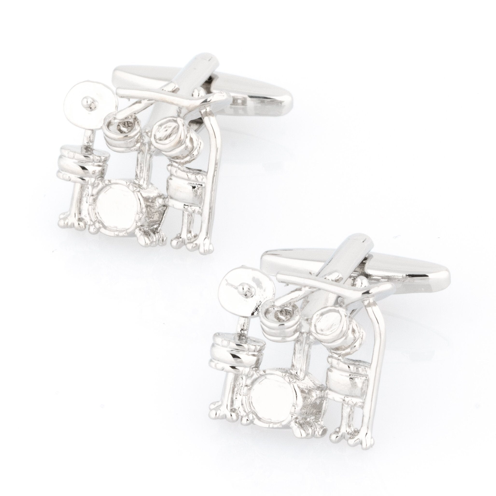 Silver Drum Kit Cufflinks Novelty Cufflinks Clinks Australia 