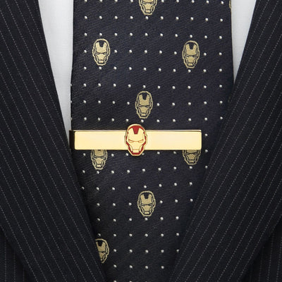 Gold Plated Iron Man Tie Bar