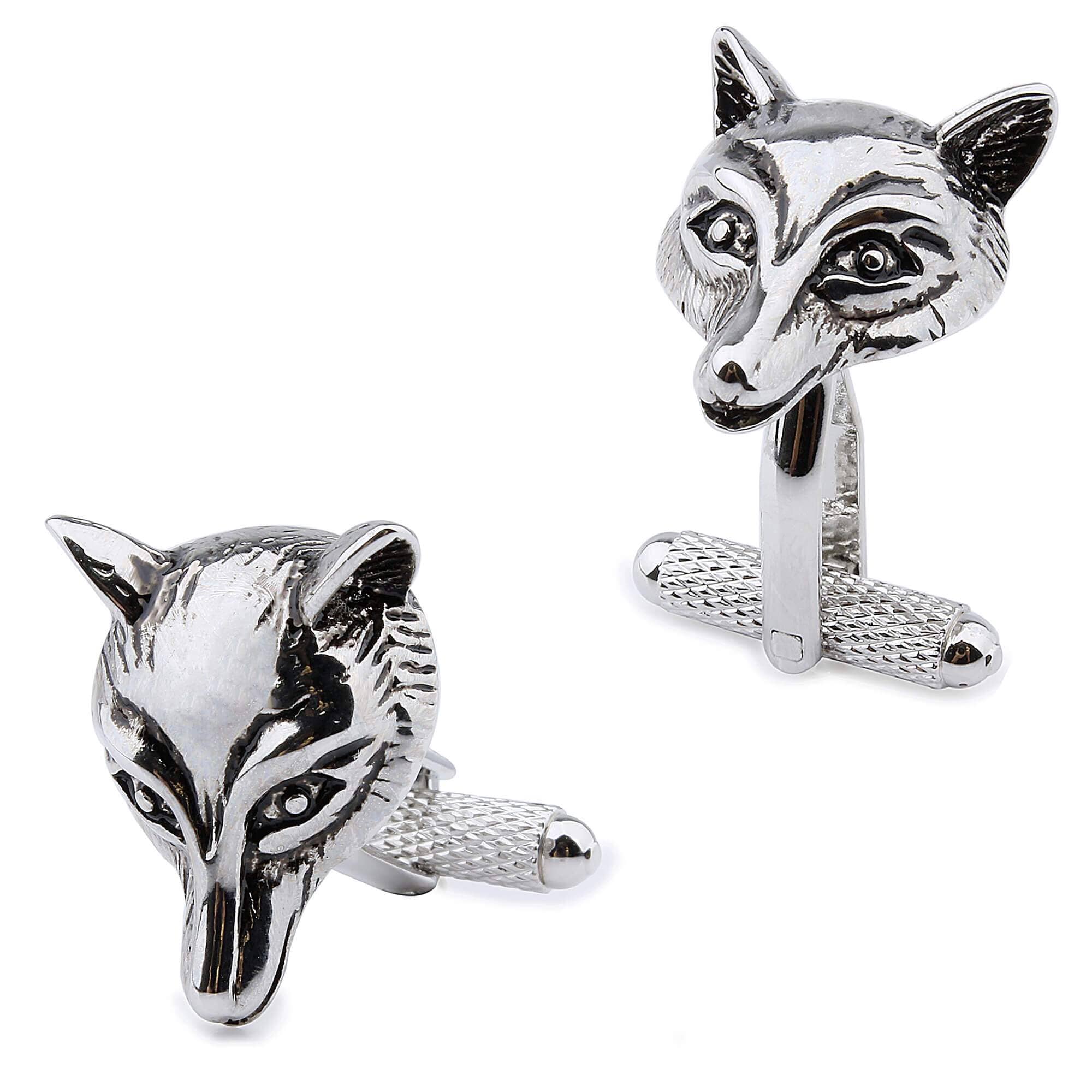 Silver Fox Cufflinks Novelty Cufflinks Clinks Australia 