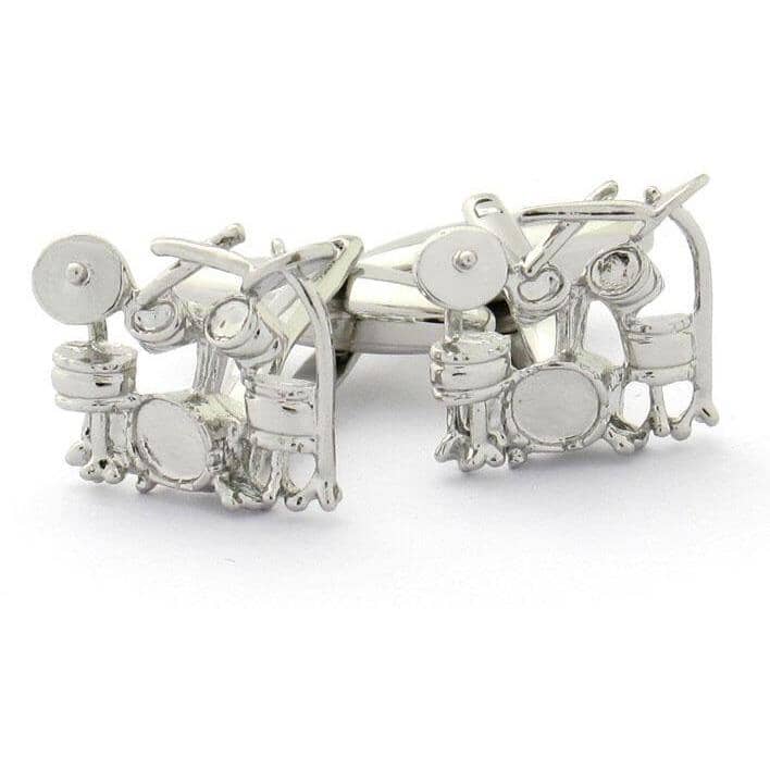 Silver Drum Kit Cufflinks Novelty Cufflinks Clinks Australia 