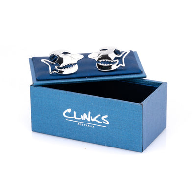 Silver Shark Cufflinks