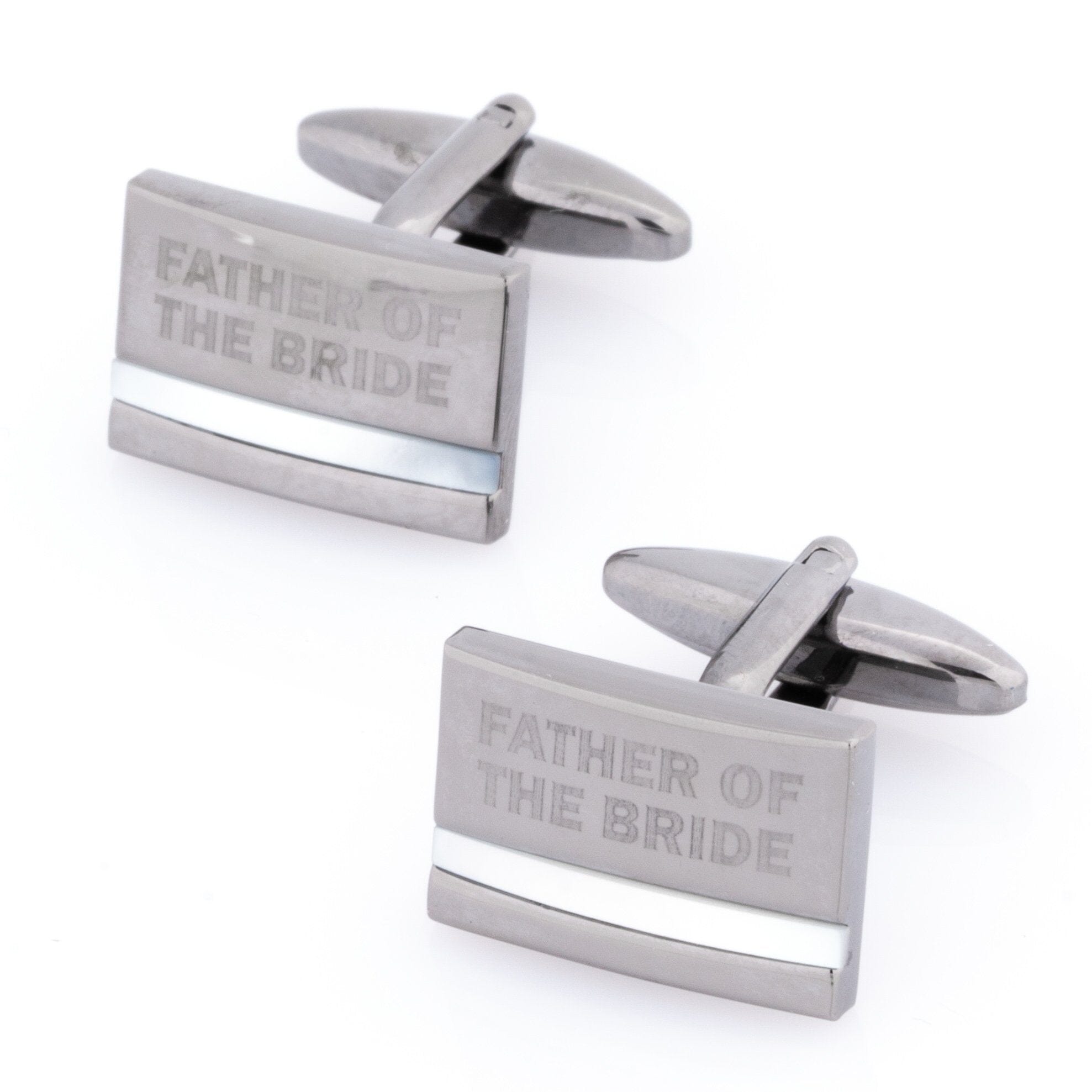 Father of the Bride Laser Etched Mother of Pearl Gunmetal Wedding Cufflinks Wedding Cufflinks Clinks Australia Father of the Bride Laser Etched Mother of Pearl Gunmetal Cufflinks 