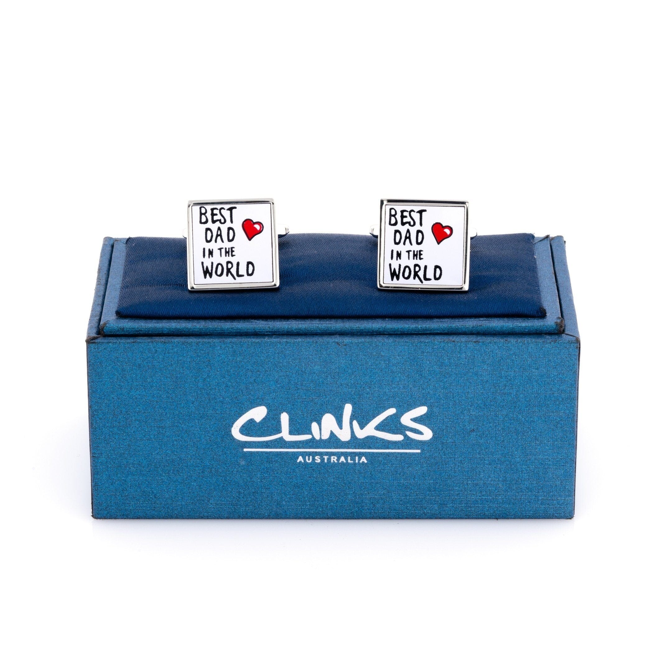 Best Dad in the World Cufflinks Novelty Cufflinks Clinks Australia 