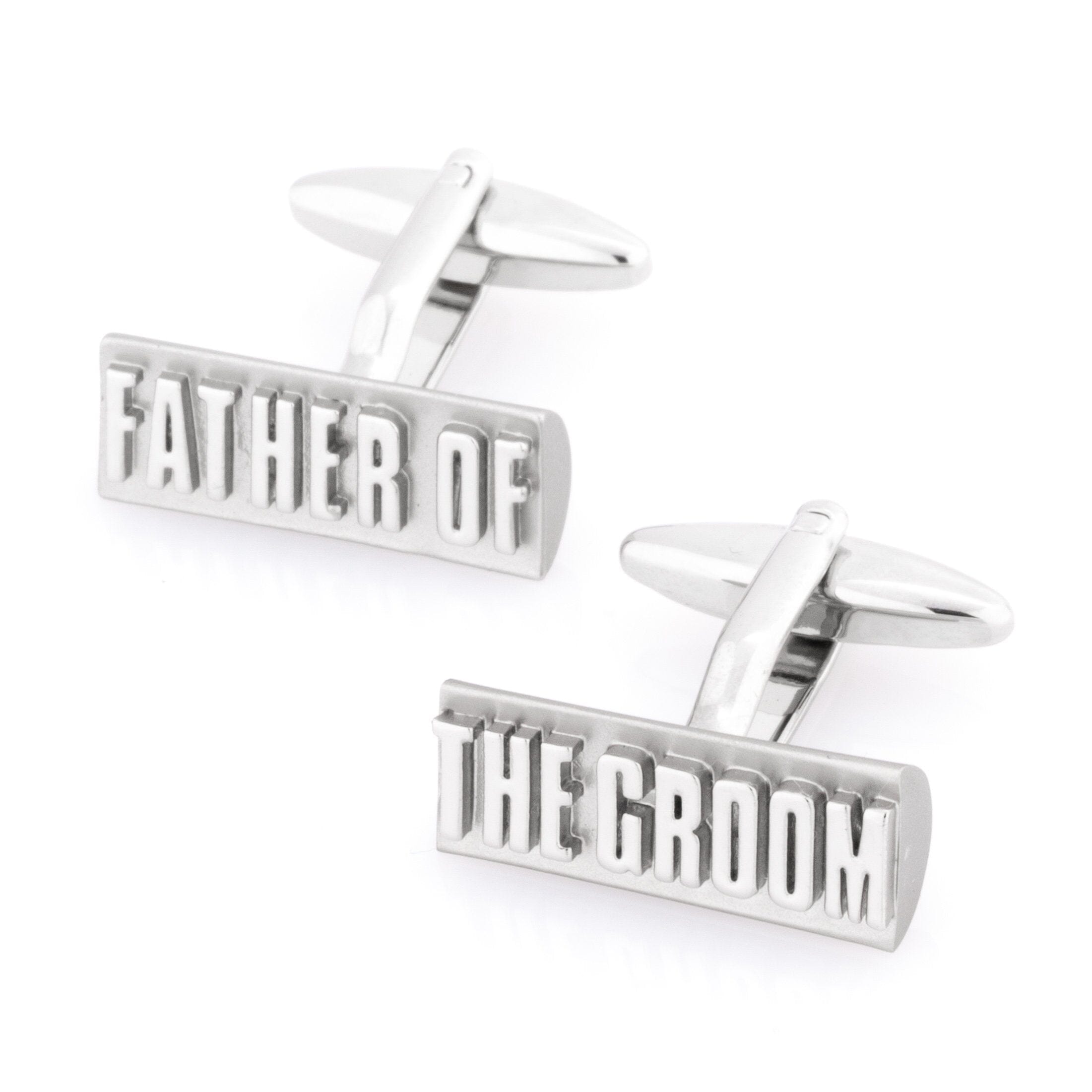 Father of the Groom Raised Lettering Wedding Cufflinks Wedding Cufflinks Clinks Australia 