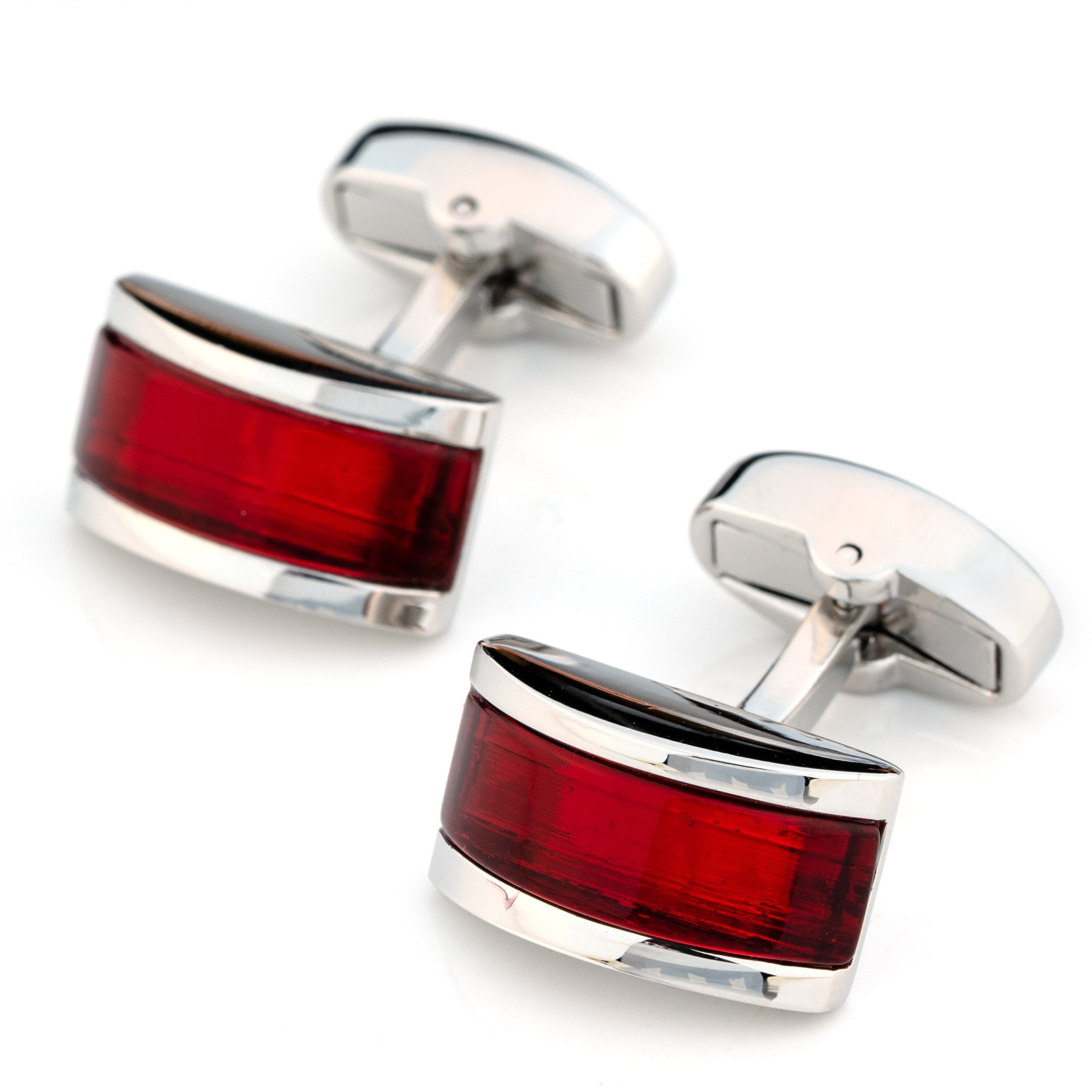 Ruby Red Cateye Cufflinks Classic & Modern Cufflinks Clinks Australia Ruby Red Cateye Cufflinks 