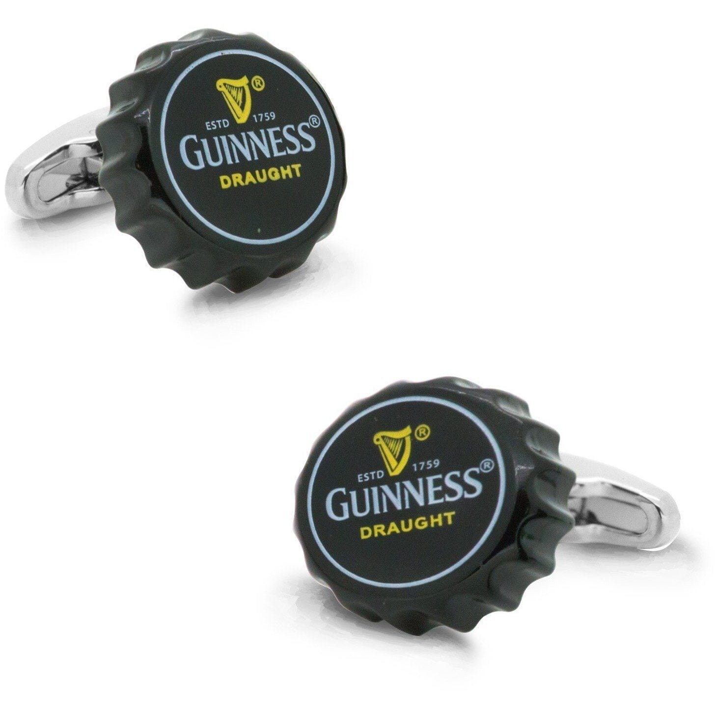 Black Guinness Beer Cap Cufflinks Novelty Cufflinks Clinks Australia Black Guinness Beer Cap Cufflinks 