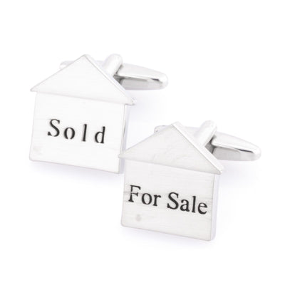 For Sale Sold House Cufflinks