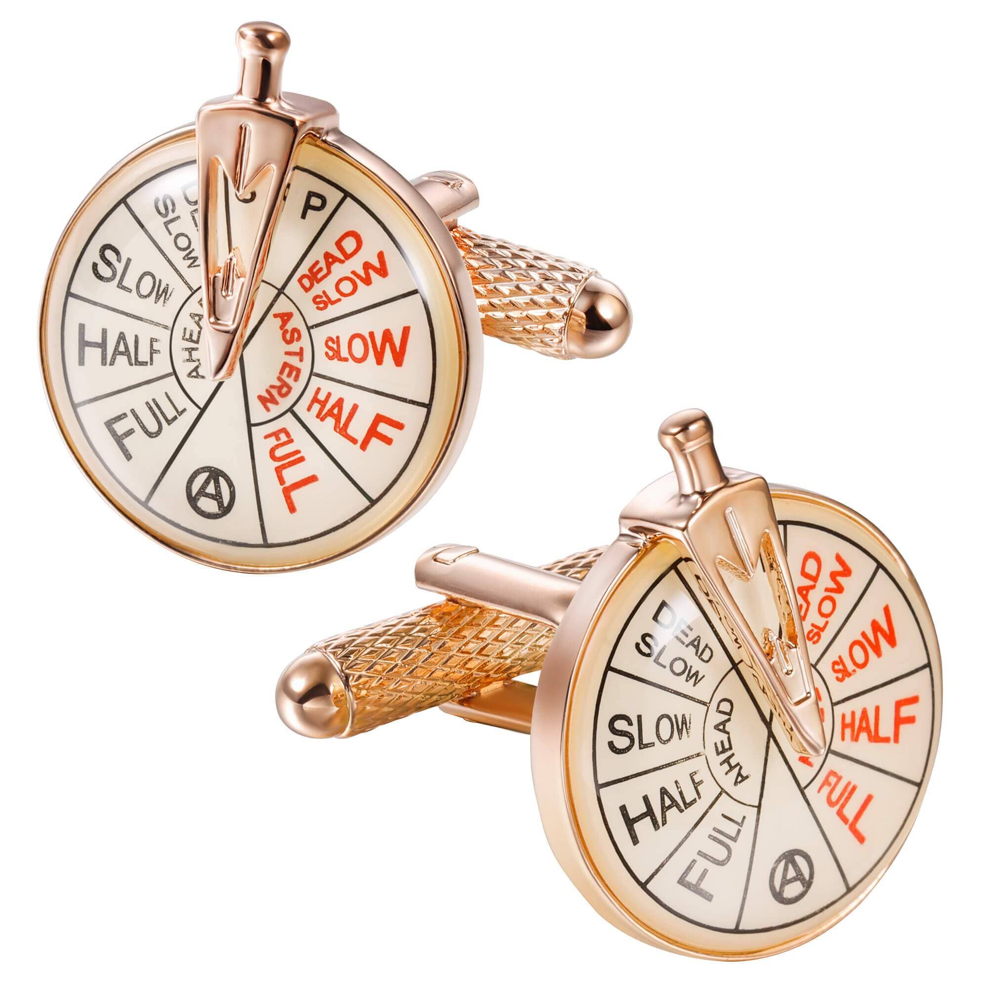 Ships Telegraph in Rose gold cufflinks Classic & Modern Cufflinks Clinks Australia 