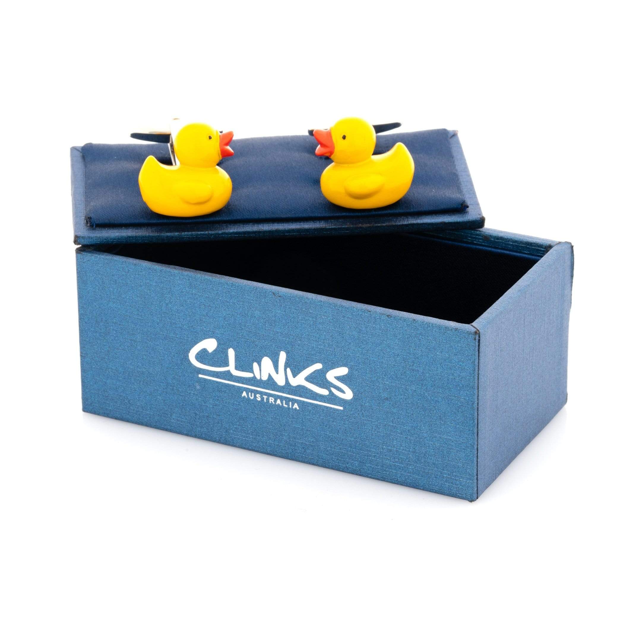 Yellow Rubber Duckie Cufflinks Novelty Cufflinks Clinks Australia 